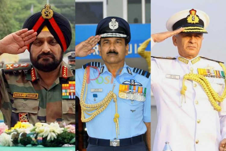 जानिए क्यों तीनों भारतीय सेनाओं का सैल्यूट करने का अलग-अलग अनुमान है