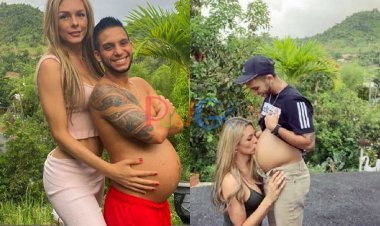 पत्नी  नहीं पति  देगी बच्चे को जन्म, 8 माह की गर्भवती पुरुष का सूजा हुआ पेट देख लोग हैरान