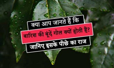 क्या आप जानते हैं कि बारिश की बूंदें गोल क्यों होती हैं? जानिए इसके पीछे का राज