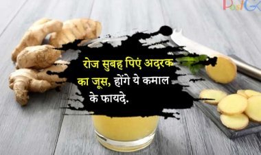 रोज सुबह पिएं अदरक का जूस, होंगे ये कमाल के फायदे, आज से ही पीना शुरू कर दें