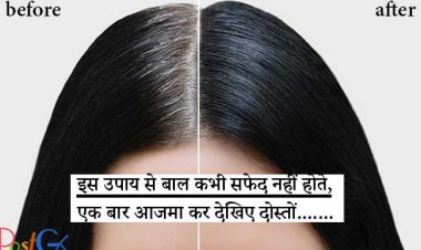 इस उपाय से बाल कभी सफेद नहीं होते, एक बार आजमा कर देखिए दोस्तों..