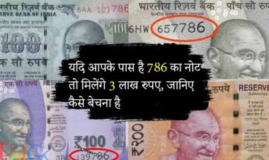 यदि आपके पास है 786 का नोट  तो मिलेंगे 3 लाख रुपए, जानिए कैसे बेचना है