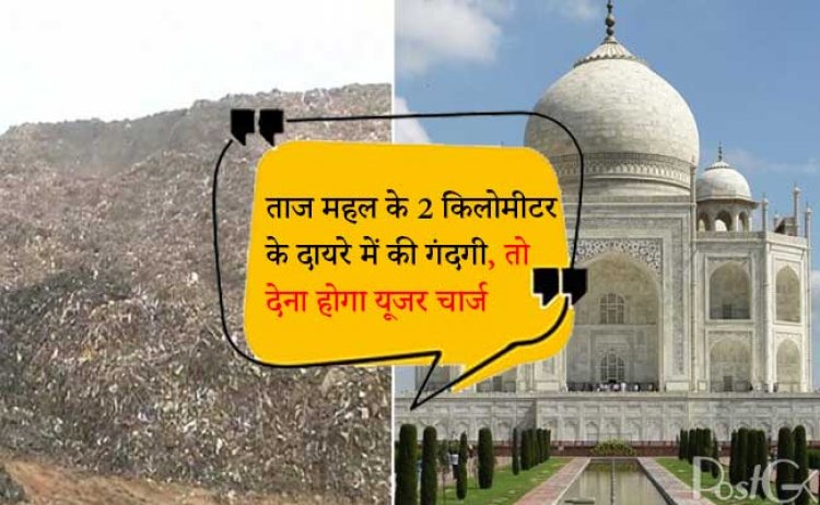 Agra News: ताज महल के 2 किलोमीटर के दायरे में की गंदगी, तो देना होगा यूजर चार्ज